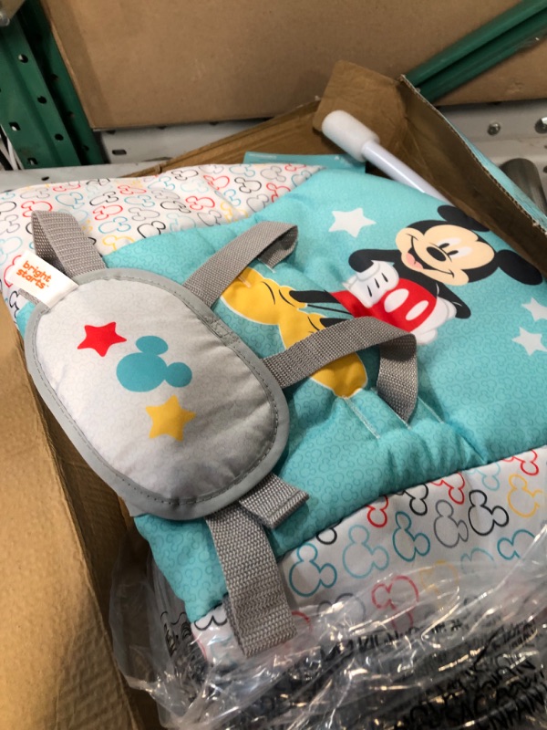 Photo 2 of Bright Starts Disney Baby Mickey Mouse Infant to Toddler Rocker with Vibrations and Removable-Toy Bar - Original Bestie, Newborn + Mickey Original Besties