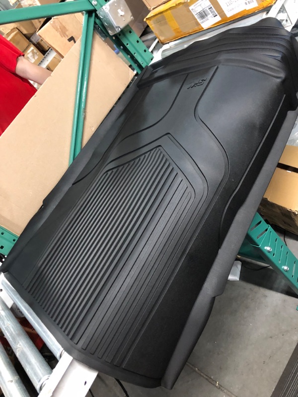 Photo 3 of LASFIT Trunk Mat for Tesla Model 3 2022 2021 2020 2019 2018 2017, All Weather TPE Cargo Liner Custom Fit Cargo Mat