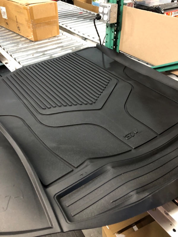 Photo 2 of LASFIT Trunk Mat for Tesla Model 3 2022 2021 2020 2019 2018 2017, All Weather TPE Cargo Liner Custom Fit Cargo Mat