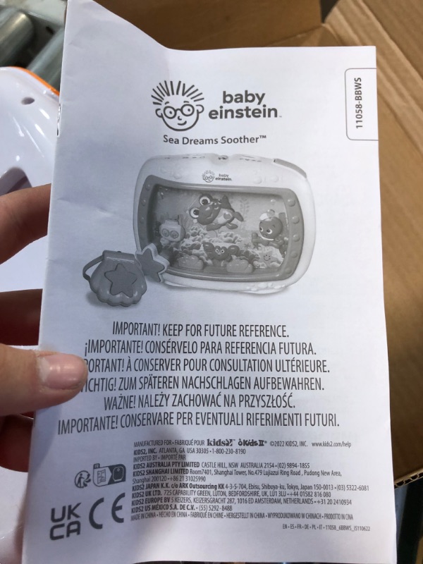 Photo 1 of Baby Einstein Sea Dreams Soother Musical Crib Toy and Sound Machine, Newborns Plus