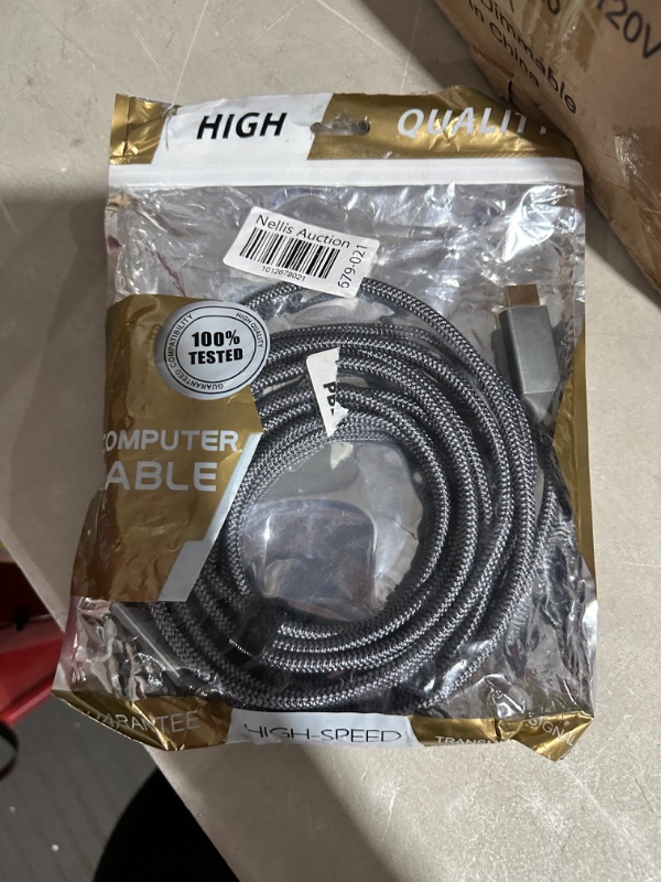 Photo 2 of Long HDMI Cable 15 ft, Capshi High Speed 18Gbps 15ft HDMI Cable, HDMI Cable 15 Foot, 4K, 15D, 2160P, 1080P, Ethernet 28AWG Braided HDMI Cord - Audio Return(ARC) Compatible UHD TV, Blu-ray, PS4, PC 15 feet Grey 1