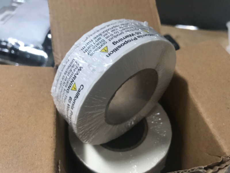 Photo 2 of Aleplay Prop 65 California Warning Labels, Perfect for Products and Consumer Alerts 1.5×1.5 Inch - 500 Per Roll (10 Rolls)