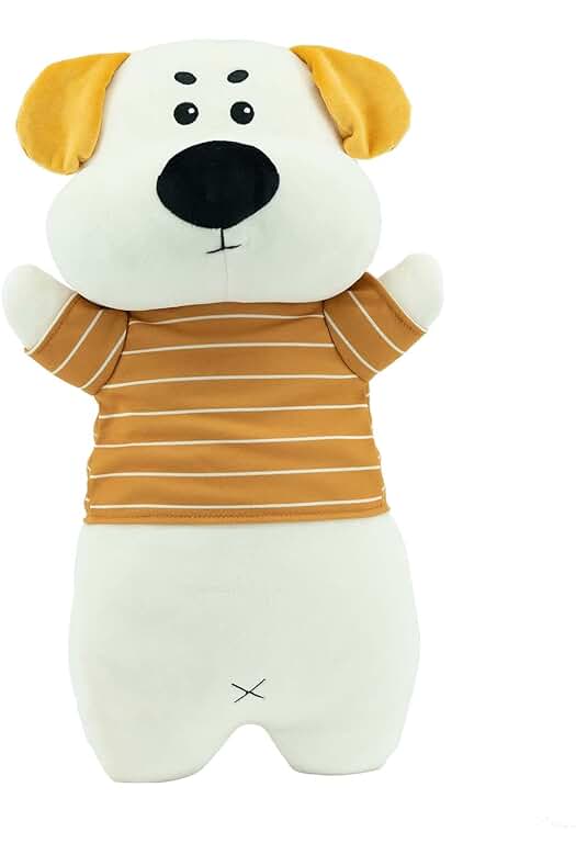 Photo 1 of Beiweiqu Dog Plush Body Pillow,Kawaii Long Stuffed Animal 21.5 Inch,Cute Puppy Plushies Birthday Gift for Boy Girls Teens Kids Girlfriend