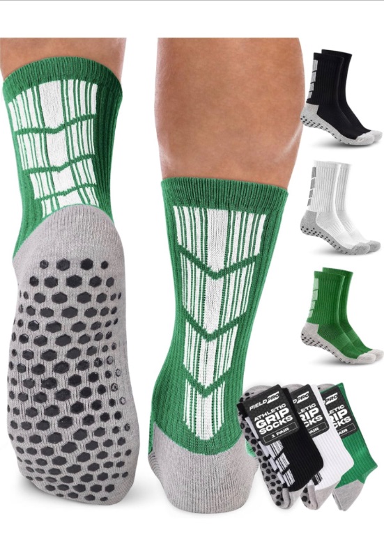 Photo 1 of 3 & 5 Pairs Adult & Youth Soccer Grip Socks - 5 Colors Mens Grip Socks Soccer | Soccer Grip Socks Men | Soccer Socks