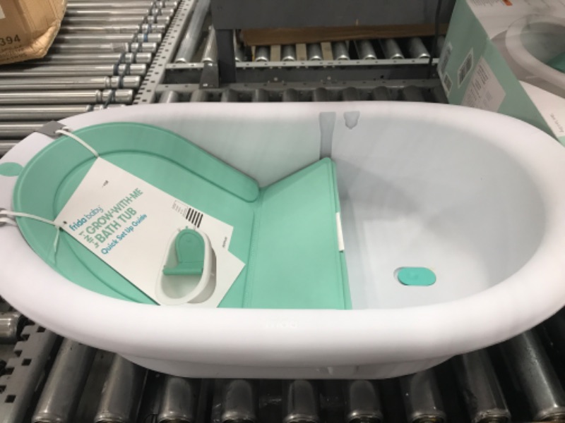 Photo 1 of 4-in-1 Grow-with-Me Bath Tub by Frida Baby Transforms Infant Bathtub to Toddler Bath Seat with Backrest for Assisted Sitting in Tub