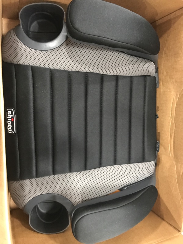 Photo 1 of Chicco GoFit Backless Booster Car Seat, Travel Booster Seat for Car, Portable Car Booster Seat for children 40-110 lbs. | Shark/Black/Grey Shark GoFit