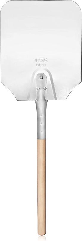 Photo 1 of 
New Star Foodservice 50219 Aluminum Pizza Peel, Wooden Handle, 9 x 11 inch Blade, 26 inch overall