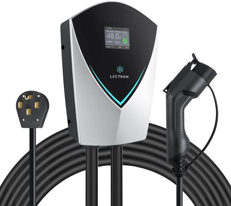 Photo 1 of Lectron V-Box Level 2 EV Charger - 48 Amp Electric Vehicle Charging Station - Powerful Level 2 EV Charging (240V) with NEMA 14-50 Plug and ETL, Energy Star Certified for J1772 EVs
