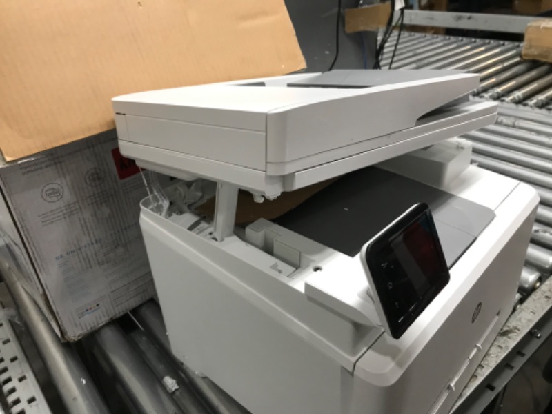 Photo 2 of PARTS ONLY 
HP Color LaserJet Pro M283fdw Wireless All-in-One Laser Printer, Remote Mobile Print, Scan & Copy, Duplex Printing, Works with Alexa (7KW75A), White