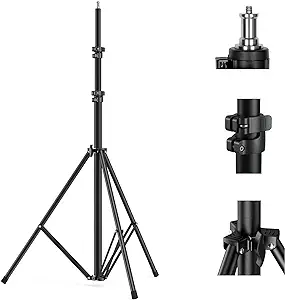 Photo 1 of 2 pack 
SMALLRIG Photography Light Stand 110"/9.2ft/280cm, Air-Cushioned Aluminum Photo Video Tripod Stand with 1/4" Screw for Softbox, Studio Light, Reflector and Ring Light,