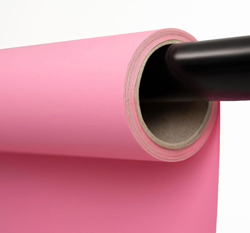 Photo 1 of Kate Seamless Paper Backdrop for Photography Solid Pink Photo Backdrop Paper (53''x16.4' Baby Pink)
