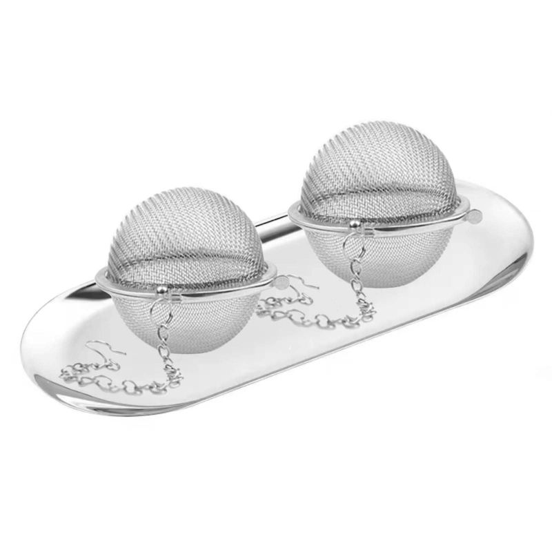 Photo 1 of **BUNDLE OF 2**  
YeeBeny Bulk Tea Tea Maker Tray, Tea Ball Infuser Tray, Stainless Steel Tea Strainer Tray, Can Hold Tea Strainers of Various Sizes, Made of food grade stainless steel, safe and durable