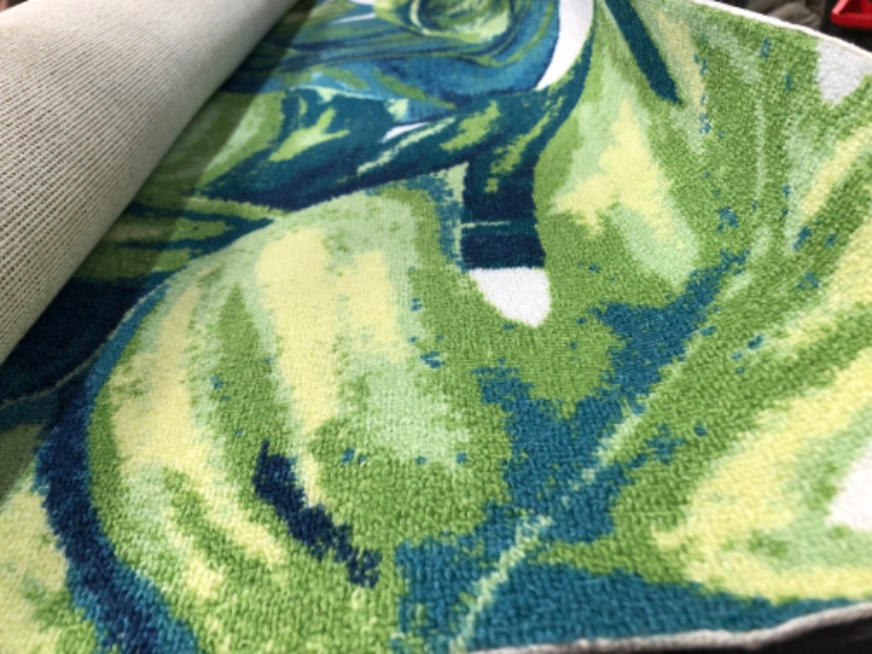 Photo 1 of 5 x 8 area rug green 