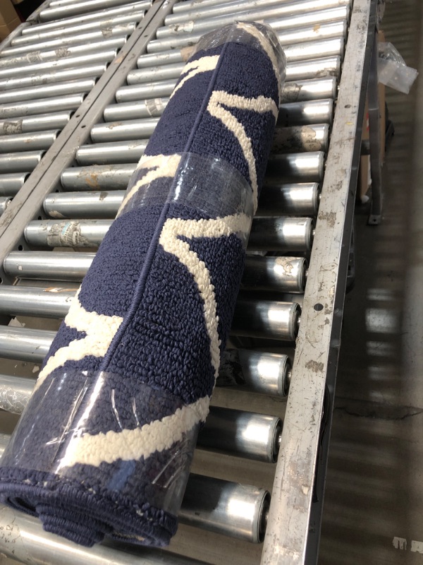 Photo 1 of 2 x 6 blue/white runner rug