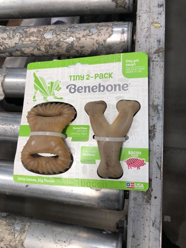 Photo 2 of Benebone Bacon Flavor Tough Dog Chew Toy