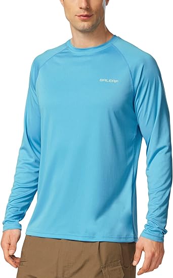 Photo 1 of BALEAF Men's Sun Protection Shirts UV SPF UPF 50+ Long Sleeve Rash Guard Fishing Running Quick Dry Lightweight
XXL