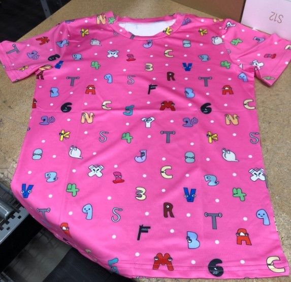 Photo 1 of Letters and Numbers Shirt For Women Pink SMALL 