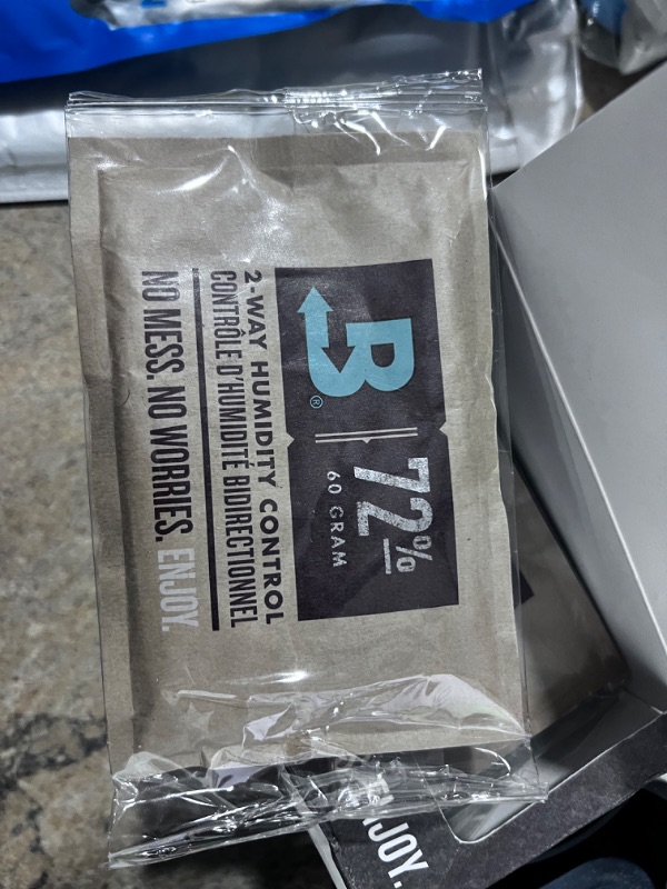 Photo 2 of Boveda 72% Two-Way Humidity Control Packs For Wood Humidifier Boxes – 12 Pack – Moisture Absorbers – Humidifier Packs – Individually Wrapped Hydration Packets 72% (Wood & Leather Containers)