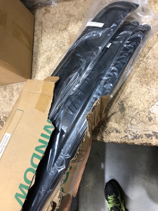 Photo 1 of FEIDKS Tape-on Side Window Visors Deflector Rain Guard, 4pcs Set for 05-15 Toyota Tacoma Crew Cab Pickup