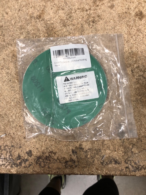 Photo 2 of 6 inch PSA Sanding Discs Self Adhesive,30PCS 1200 grit Sandpaper Wet Dry Green Film Backed Random Orbital Sander Paper for Wood,Metal Sanding and Automotive Polishing