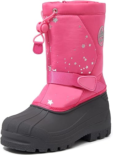 Photo 1 of K KomForme Snow Boots for Boys & Girls Warm Waterproof Slip Resistant Winter Shoes (Toddler/Little Kid/Big Kid) SIZE 13