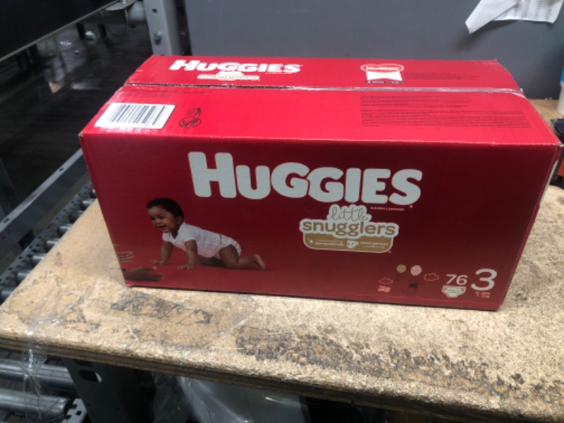 Photo 2 of Baby Diapers Size 3, 76 Ct, Huggies Little Snugglers Size 3 (76 Count) 