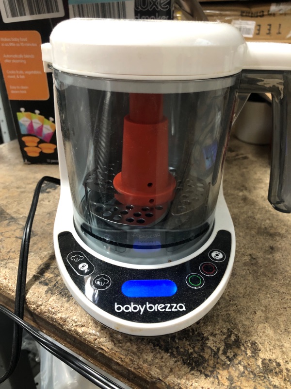 Photo 2 of * used * needs to be cleaned * 
Baby Brezza One Step Baby Food Maker Deluxe – Cooker and Blender in One to Steam and Puree Baby Food for Pouches 