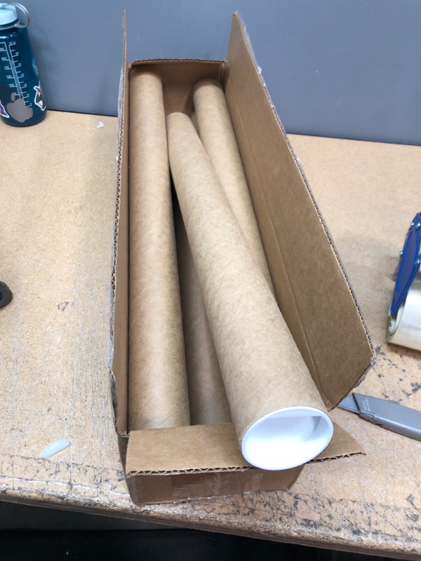 Photo 1 of 6 pack of cardboard shipping tubes