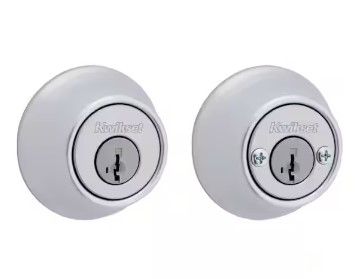 Photo 1 of 665 Satin Chrome Double Cylinder Deadbolt featuring SmartKey Security
