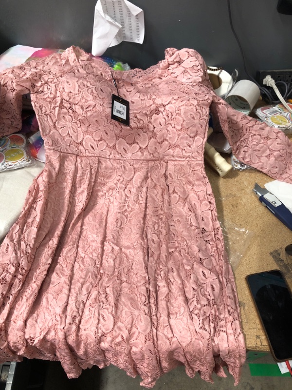 Photo 1 of PINK LACE DRESS 2XL 