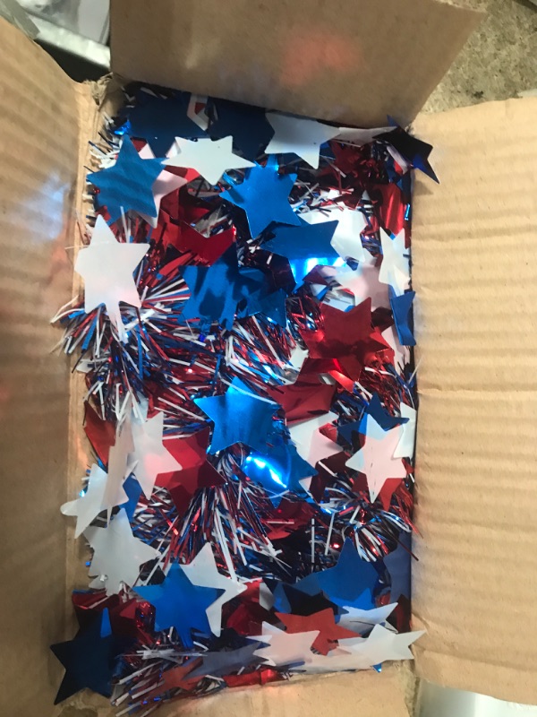 Photo 1 of 3 PCS TOTAL 4X4 FT  7 INCH EACH RED WHITE BLUE STARS 