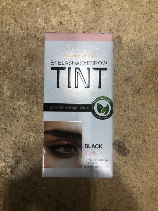 Photo 2 of 2in1 kit eyelash and eyebrow tint, professional tint E'LUNNAS (black)