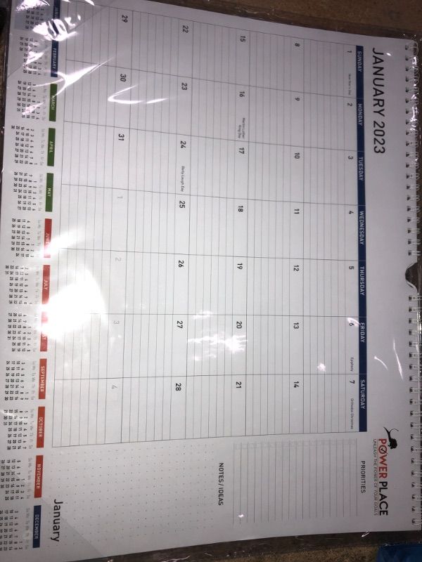 Photo 2 of Desk Calendar 2023-2024 | August 2023 - December 2024 Large Desktop