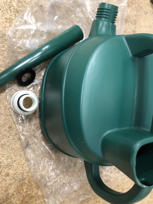 Photo 2 of 1 Gallon Watering Can for Outdoor Plants, Watering Can Indoor Plants with Removable Long Spout and Sprinkler Head, Plastic Large Watering Can for Garden Flowers Vegetables Dark Green