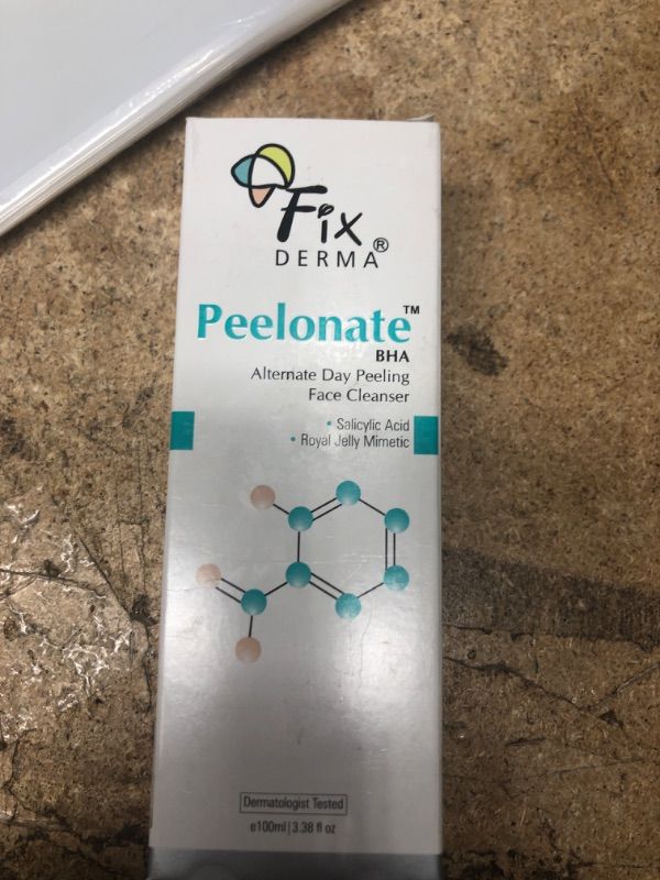 Photo 2 of FIXDERMA Peelonate BHA Face Cleanser with Salicylic Acid & Vitamin E | Salicylic Acid Face Cleanser | Face Wash for Oily Skin & Acne Prone Skin - 3.38 Fl Oz