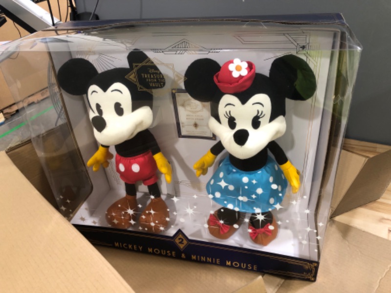 Photo 2 of Disney Treasures From the Vault, Limited Edition Mickey Mouse and Minnie Mouse Plush, Amazon Exclusive 1930s Mickey & Minnie (February)