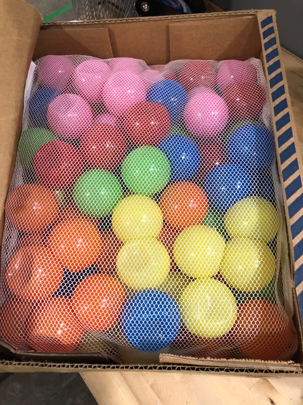 Photo 2 of Click N' Play Ball Pit Balls for Kids, Plastic Refill Balls, 200 Pack, Phthalate and BPA Free, Includes a Reusable Storage Bag with Zipper, Bright Colors, Gift for Toddlers and Kids