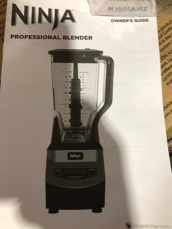 Photo 6 of * see images for damage * 
Ninja NJ601AMZ Professional Blender with 1000-Watt Motor & 72 oz Dishwasher-Safe Total Crushing Pitcher for Smoothies