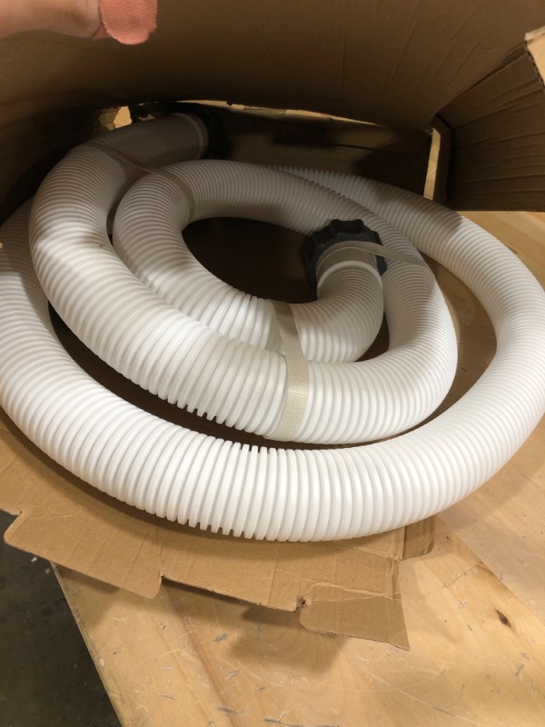 Photo 2 of 2 Pcs 1.5" Diameter Pool Pump Replacement Hose, 1 1/2 Inch Pool Hoses for Above Ground Pools, 59" Long Accessory Pool Hoses for Filter Pump and Saltwater Systems (2PC Set Without Adapter)