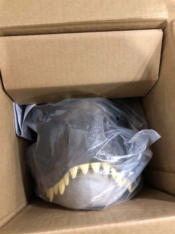 Photo 2 of ?Jurassic World Dominion Dinosaur Mask Tyrannosaurus Rex Chomp N Roar with Motion and Sounds, T Rex Costume for Kids Role-Play ???? Frustration Free Packaging