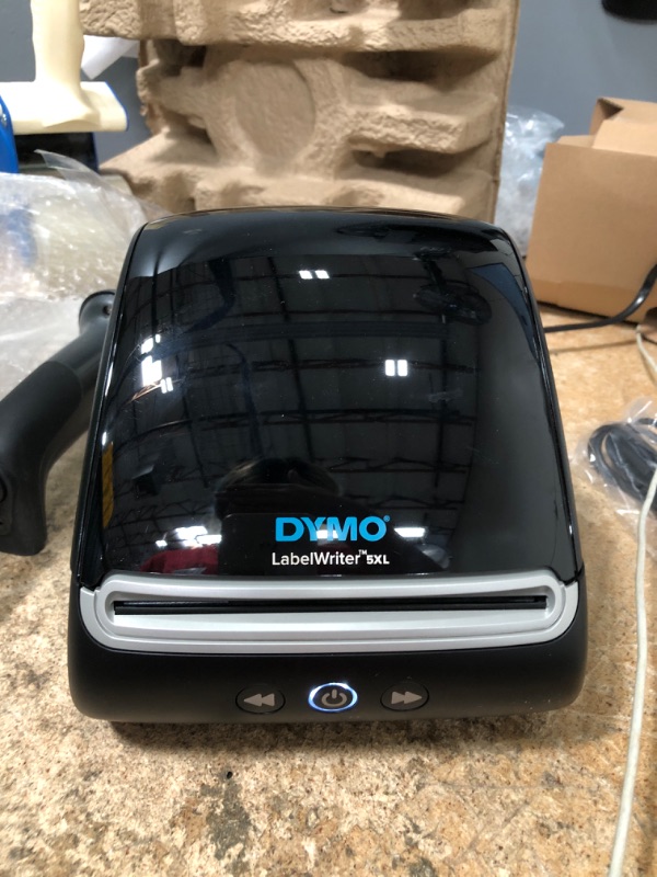 Photo 2 of DYMO LabelWriter 5XL Label Printer, Automatic Label Recognition, Prints Extra-Wide Shipping Labels (UPS, FedEx, USPS) from Amazon, eBay, Etsy, Poshmark, and More, Perfect for eCommerce Sellers LabelWriter 5XL Thermal Label Printers