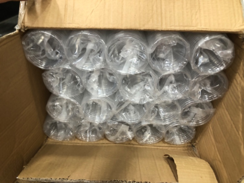 Photo 2 of (1000 Count) 10 oz Clear Plastic Cups, Disposable Crystal Clear PET Cups for Cold Drinks, To Go Iced Coffee, Juice, Soda, Bubble Boba Tea, Smoothie
