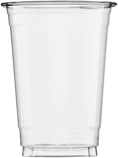 Photo 1 of (1000 Count) 10 oz Clear Plastic Cups, Disposable Crystal Clear PET Cups for Cold Drinks, To Go Iced Coffee, Juice, Soda, Bubble Boba Tea, Smoothie
