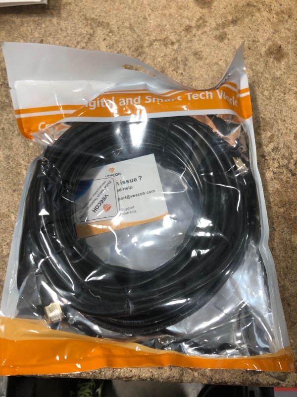 Photo 2 of VEECOH Cat 8 Ethernet Cable 25Ft/8M Cat8 Cable 40Gbps 2000Mhz Ultra High Speed 1PK 