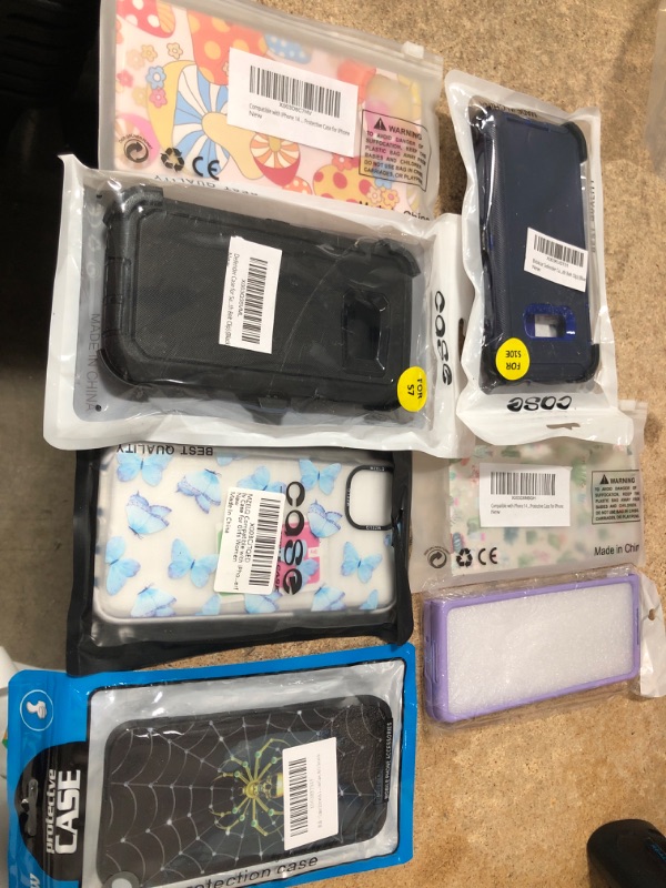 Photo 1 of PHONE CASE BUNDLE IPHONE GALAXY ETC  --- 7 ITEMS 