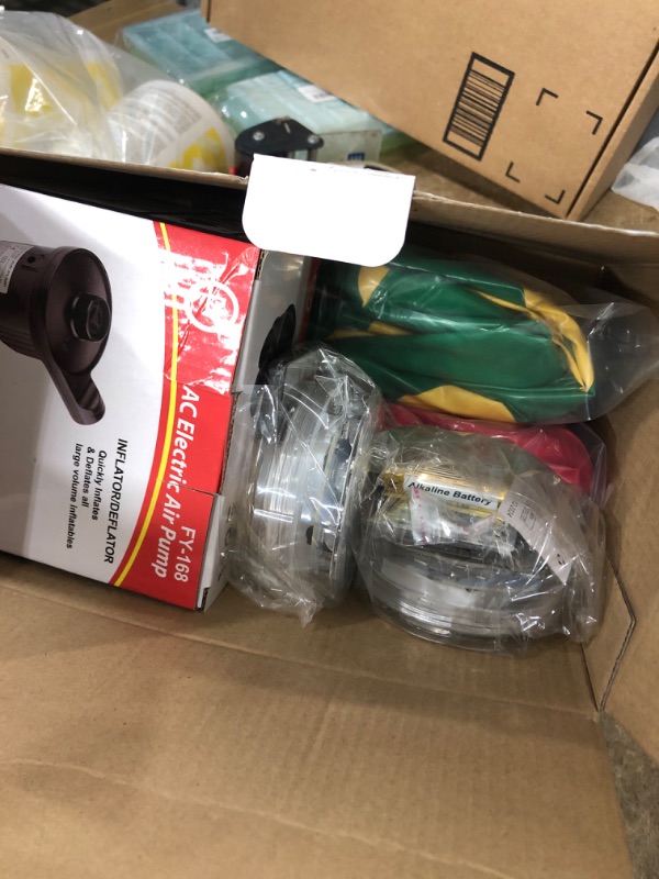 Photo 1 of 45 Inch - 2 PCS Pack with Electric Air Pump, Extra Large Light Up PVC Inflatable Christmas Balls, Christmas Decorations Clearance with Light, Remote and Timer for Yard & Pool Décor Mixed Style 10- 45 INCH 2 PCS Mixed Color