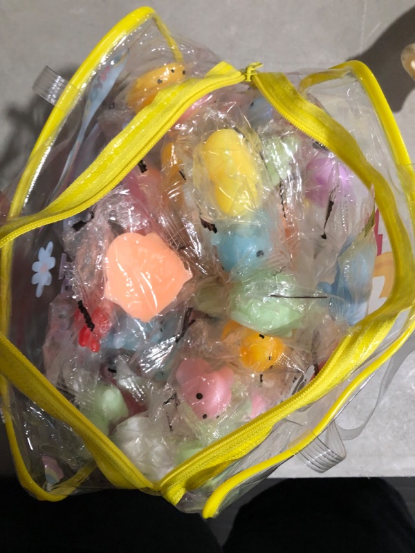 Photo 4 of (USED) 80 Pcs Kawaii Squishies, Easter Mochi Squishy Toys for Kids Party Favors, Easter Basket Stuffers for Kids, Easter Egg Fillers Fidget Stress Relief Toys for Birthday Gifts, Classroom Prizes (Random)