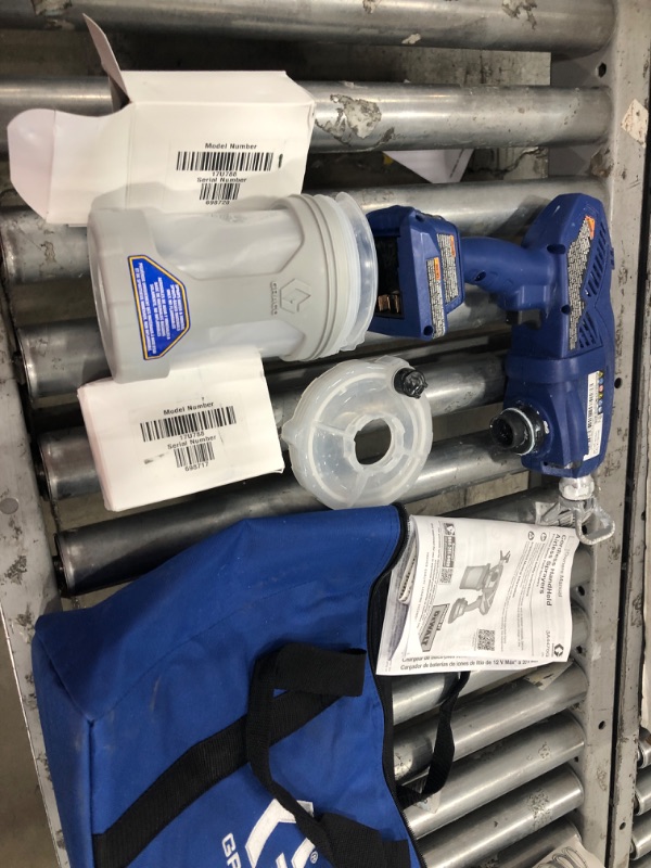 Photo 2 of **MISSING TIP and CHARGER** Graco Ultra Cordless Airless Handheld Paint Sprayer 17M363
