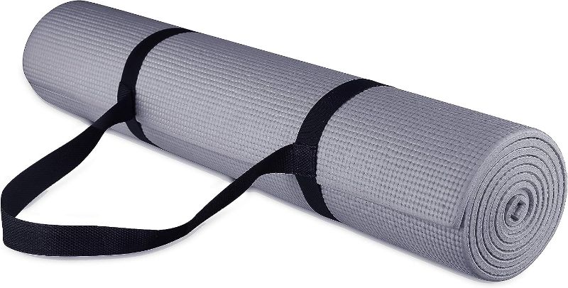 Photo 1 of BalanceFrom All Purpose 1/4-Inch High Density Anti-Tear Exercise Yoga Mat with Carrying Strap
