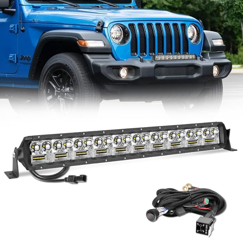 Photo 1 of 20 Inch LED Light Bar, ACEC SHOP 270W LED Light Bar w/Wiring Harness Dual Row Light Bar Spot Flood Combo Offroad Lights Work Light Driving Light for Truck Ford Jeep ATV UTV SUV 4x4 Boat
